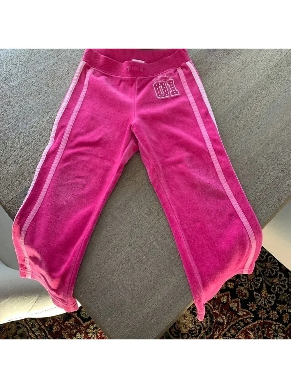Gymboree Cupcake Velour Sweatsuit with Embroidery